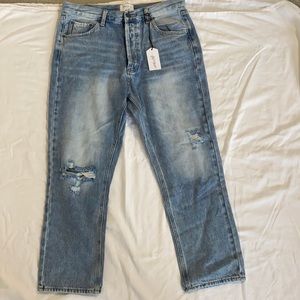 Vintage Light Wash Boyfriend Jeans